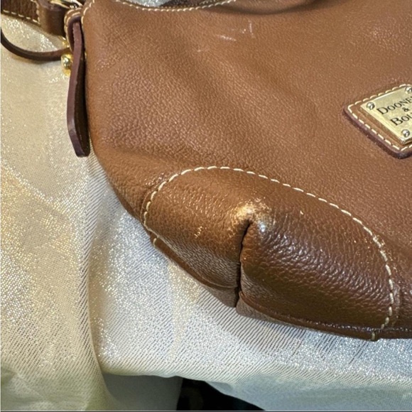 Dooney & Bourke Brown Pebbled Leather Shoulder Bag - Picture 7 of 7